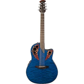 Amazon | Ovation オベーション CE44P-8TQ エレアコ, Trans Blue